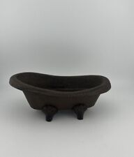 Upper Deck Small Cast Iron Claw Foot Bath Tub / Soap Holder 2+ lbs picture