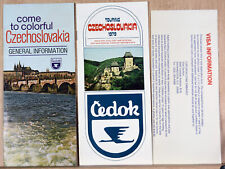 1979 Set Flyers Touring Czechoslovakia Tourist Visa Information Application picture