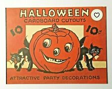 *Halloween*Postcard: J-O-L Advertising. Black Cats Vintage Image~Reproduction picture