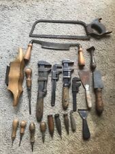 Lot Vintage  Carpenter Woodworking Tools and wrenches picture
