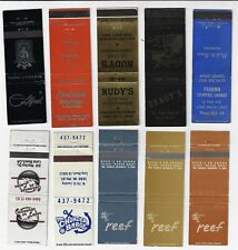 Lot of 10 - 20 Strike Matchbook Bars The Reef Brandy's Panama picture