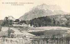 Postcard Lac D'Annecy Chateau de Menthon et dents de Lanfon France DB picture