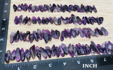 100pcs Deep Purple Amethyst Points & Pieces Quartz Crystal Jewelry Gemstone DIY picture