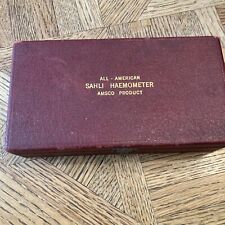 Antique Sahli Haemometer Blood Test Kit, 1927, by Amsco All-American, USA picture