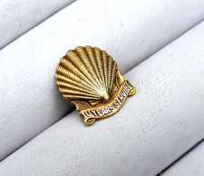 Vintage Shell Oil Company 10 Yr Award Lapel Pin Solid 10K Gold Jewelry Accesory picture