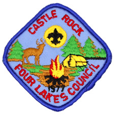 1977 Camp Castle Rock Four Lakes Council Patch Wisconsin Boy Scouts BSA WI picture