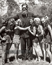 Vintage 1950 Photo Giant with His Victims 