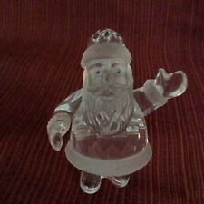 Retired Swarovski Blue Eyed Santa Figurine #221362 W/Inner And Outer Boxes/COA picture