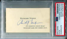 Richard Nixon Autographed Business Card (PSA/DNA) picture