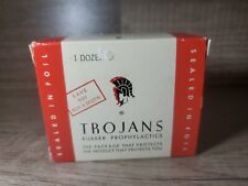 Vintage Trojans 12 Rubber Prophylactics Still In Pack No.70 picture