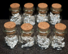 5Grams of Sparkles Ultra Pure SILVER CRYSTALLINE .999+ Fine Nugget in Glass Vial picture