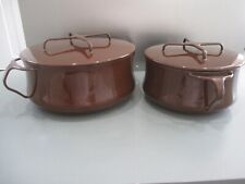 Dansk Kobenstyle 4 Quart Pot and Lid Brown Mid Century Kitchen Pot picture