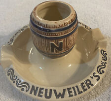 Vintage NEUWEILER Ashtray Keg in Middle Ceramic Made in Germany Western picture