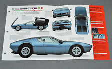 1967-1971 (1970) DE TOMASO MANGUSTA Car PHOTO SPEC SHEET BOOKLET BROCHURE picture