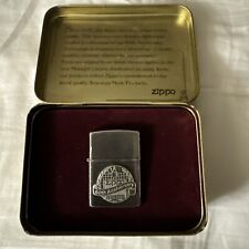 Vintage Zippo 60th Anniversary 1932-1992 Unfired with Tin Pewter Emblem Midnight picture