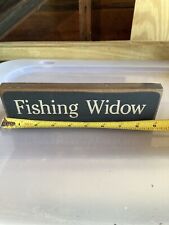 Vintage Fishing Sign Made In USA picture