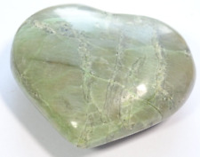 LARGE GARNIERITE in GREEN MOONSTONE HEART - 6.8 x 6.0 cms 147 cms #Y picture