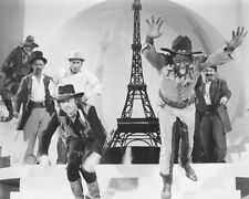Blazing Saddles Cleavon Little Gene Wilder dive Eiffel Tower statue 8x10 Photo picture