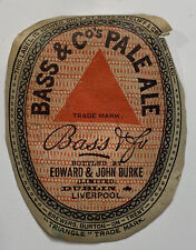 BEER LABEL: 1920s BASS & COs Pale Ale picture
