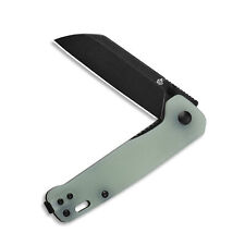 QSP Knives Penguin Liner Lock 130-W Knife Black D2 Steel & Stonewashed Jade G10 picture