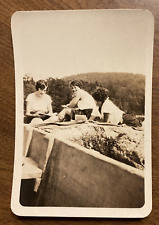 1929 Young Women Ladies Girls Beach Reading Books Relaxing Newark NJ Photo P8q1 picture