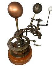 Antique Brass Orrery Solar System Sun Earth Moon Motion Scientific Research Mode picture