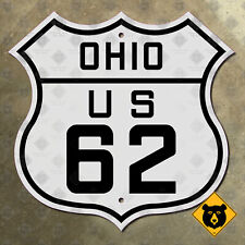 Ohio US route 62 highway road sign 1926 Columbus Youngstown Canton 16x16 picture
