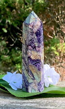 77g RARE NATURAL PURPLE CHAROITE CRYSTAL POLISHED HEALING WAND  Reiki  RUSSIA picture