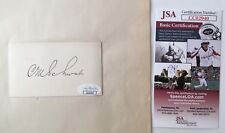 Charles Schwab Signed Autographed 2x4 Card on Page JSA Certified Steel Magnate picture