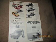 Vintage Toyota Corolla Car Ads, All  Models, 1200, SR-5: Lot  of 6 Smoke Free picture