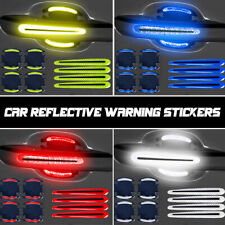 8 Pieces Car Door Handle Stickers Reflective Anti-Scratch Protection Universal， picture