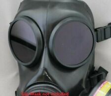 FM12 LENSES FOR GAS MASK RESPIRATOR - BLACK OUTSERTS GENUINE  picture