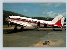 Aviation Airplane Postcard Aero Virgin Islands Airlines Airways Douglas DC-3 D11 picture