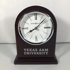 HOWARD MILLER Mantle Clock Beautiful Cherry Wood Texas A&M University Aggies picture