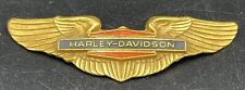 Vintage 1950”s 60”s Logo Harley Davidson  Hat Pin HD Wings Bar &  Shield 3” picture