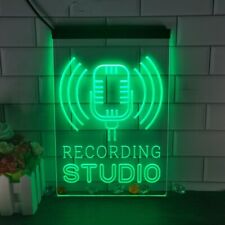 Vertical Recording Studio Room Club Music LED NEON LIGHT SIGN 3D Decor Wall picture