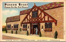 Linen Postcard Sansom House Seafood Restaurant Philadelphia, Pennsylvania~137675 picture