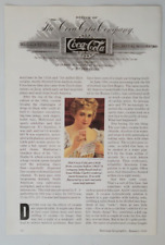 Coca-Cola Used Cocaine Before 1903 National Geographic 1989 1pg picture