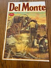 Del Monte Round Up Poster Litho Camp Fire + Chuck Wagon 1979 Guy Deel picture