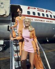 1970s SEXY PSA Flight Attendants LEGGY 8.5X11 PHOTO picture