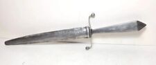 Hand Made Dagger With Nickel Silver Handle And Sheath 20th.century  picture