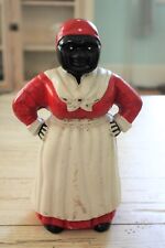 Vintage Cast Iron Black Women With White Appron Bank picture
