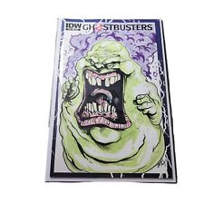 Ghostbusters #10 (2013) IDW Sketch Cvr FULL COLOR Slimer Orig Art JOHN MARROQUIN picture