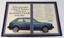 1981 Honda Civic DX 12x18 Framed ORIGINAL Vintage Advertisin​g Display picture