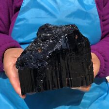 4.68LB TOP Natural Black Tourmaline Crystal Rough Mineral Healing Specimen 724 picture