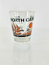 Vintage North Carolina Shot Glass Orange Black Taiwan Barware Souvenir picture