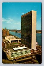 New York City NY-United Nations Headquarters, Antique, Vintage Souvenir Postcard picture