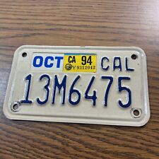 Vintage 1994 California Motorcycle License Plate - A50 picture