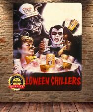 Coors Beer - Halloween Chillers - Rare - 1984 - Metal Sign 11 x 14 picture