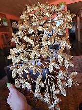 MCM Decor Trieste SYROCO Wall Hangings BRANCHES Vines Leaves Gold Vintage 1969 picture